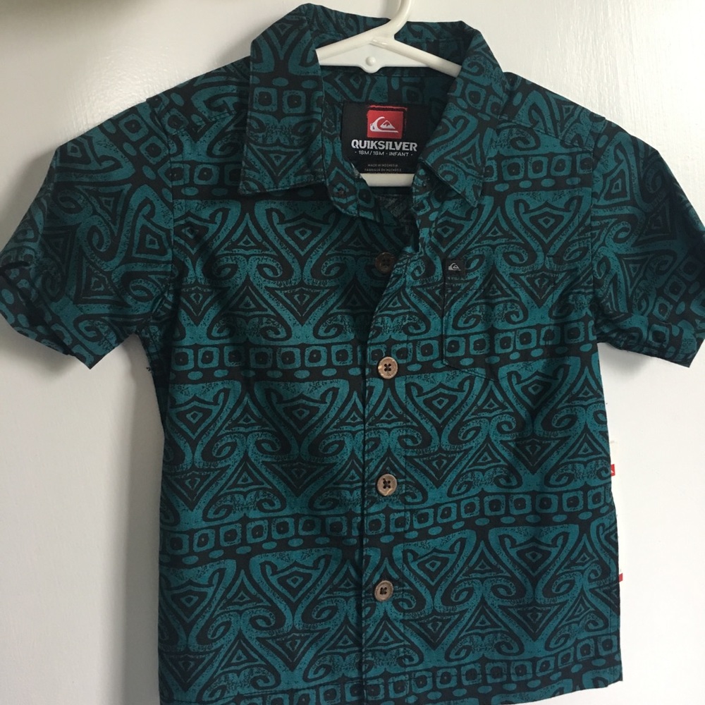 Size 18 month, collared Quiksilver button top